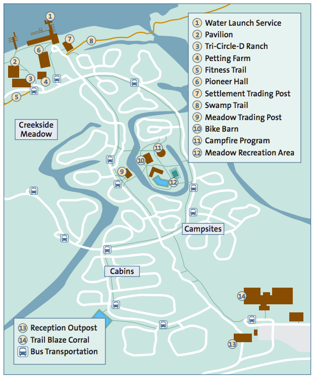 Fort Wilderness Campground Map 